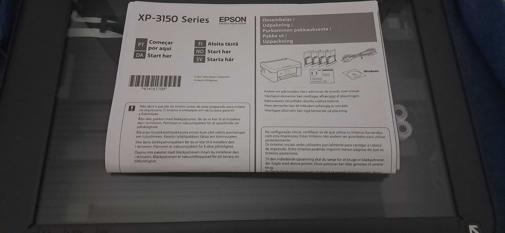 Impressora e teclado sem fios (epson - HP)