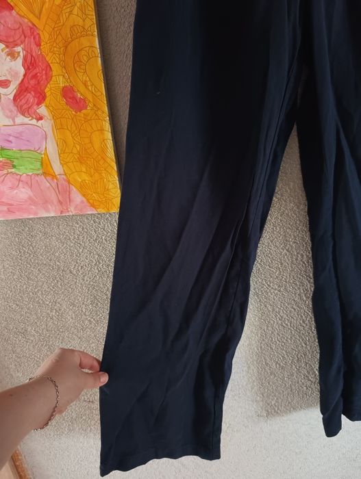 Spodnie damskie z szeroką nogawką L XL 32