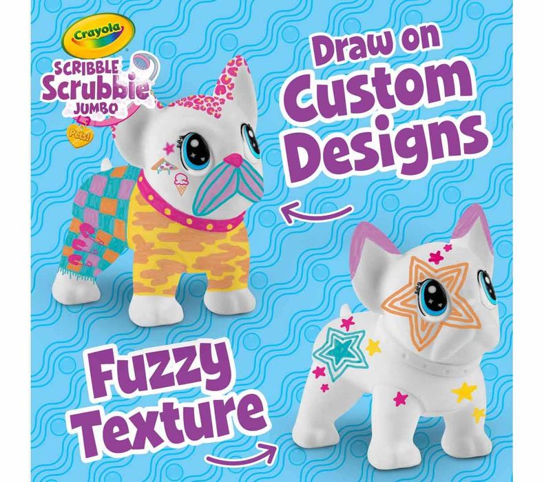 Набір Крайола Бульдог, Котик Crayola Scribble Scrubbie Jumbo!