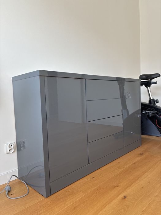 Komoda szara połysk