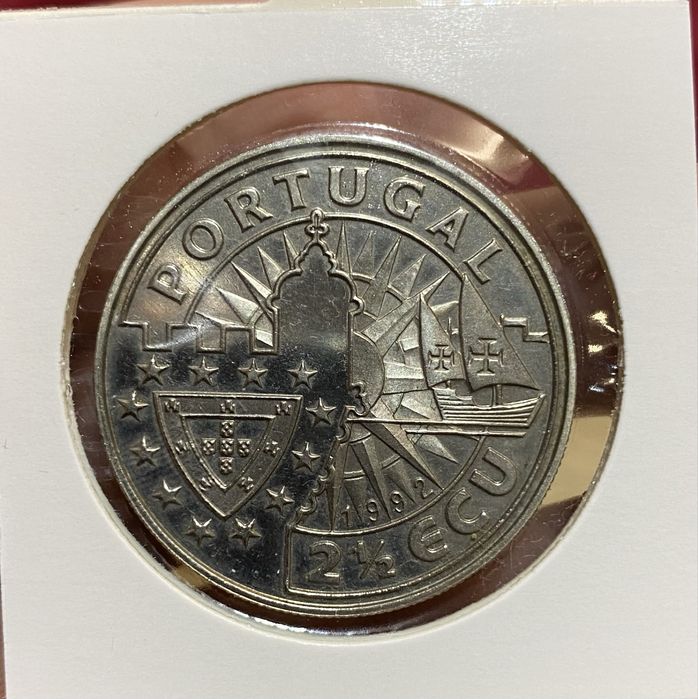 Moeda 1334 - MEDALHA D. JOAO II - 21/2 ECU 1992