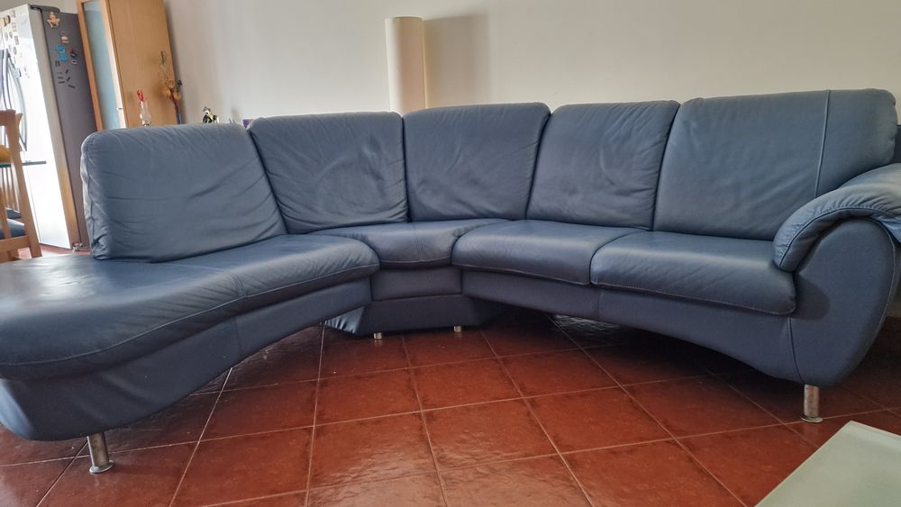 Sofá de pele  em bom estado