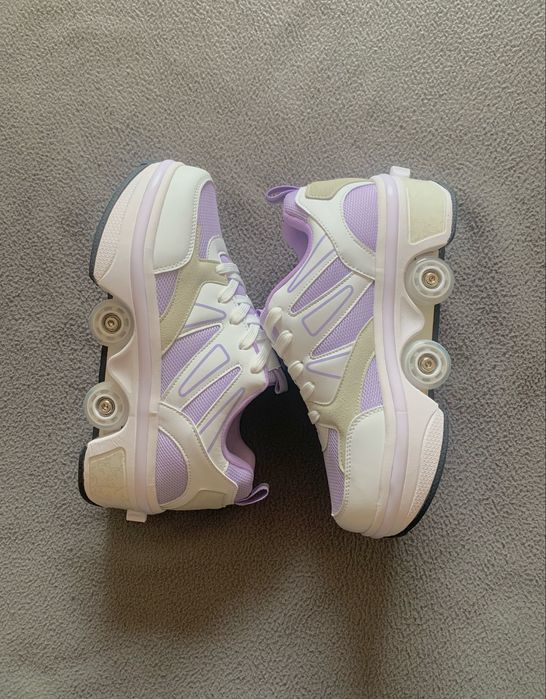 Tênis Patins 2 em 1 - Retrátil com LED Novo