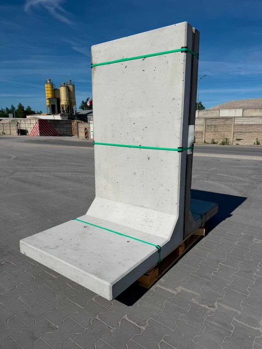 Mur oporowy "L" "elka" ściana betonowa ściana oporowa 180 cm ogrodzenie