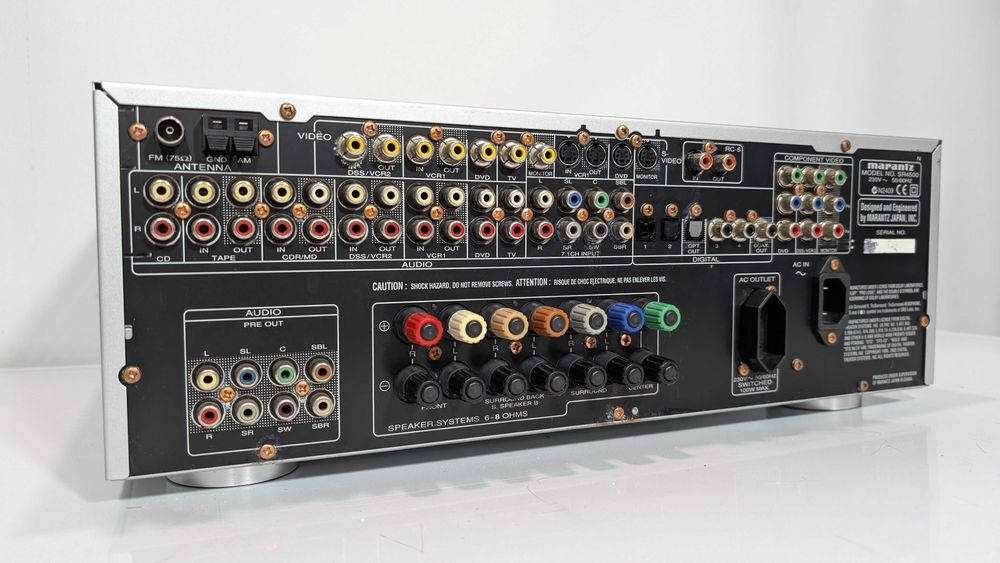 7.1 Ресивер Marantz SR4500, має 100 Вт/канал/ЦАП/Dolby/DSP/FM/6-8  Ом
