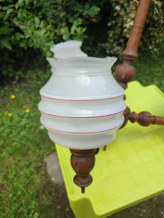 Żyrandol klosz lampa prl