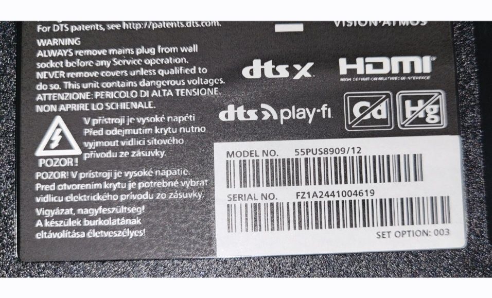 Telewizor Philips 55''z funkcją Ambilight