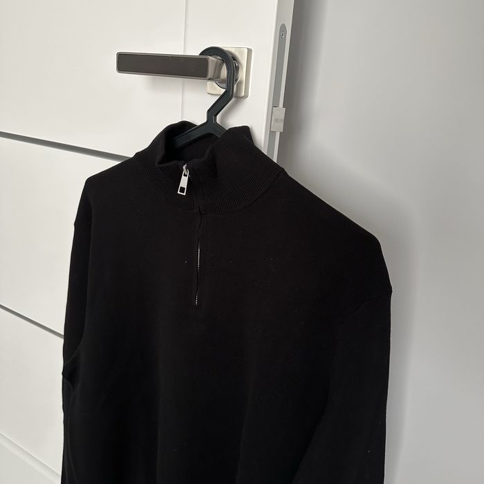 Чоловіча 1/3 zip кофта Zara, вовняний светр із блискавкою на комірі