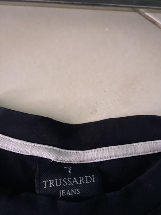 Trussardi Jeans bluzka M koszulka męska oryginalna czarna