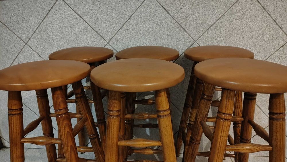 Conjunto de 6 bancos para bar como NOVOS