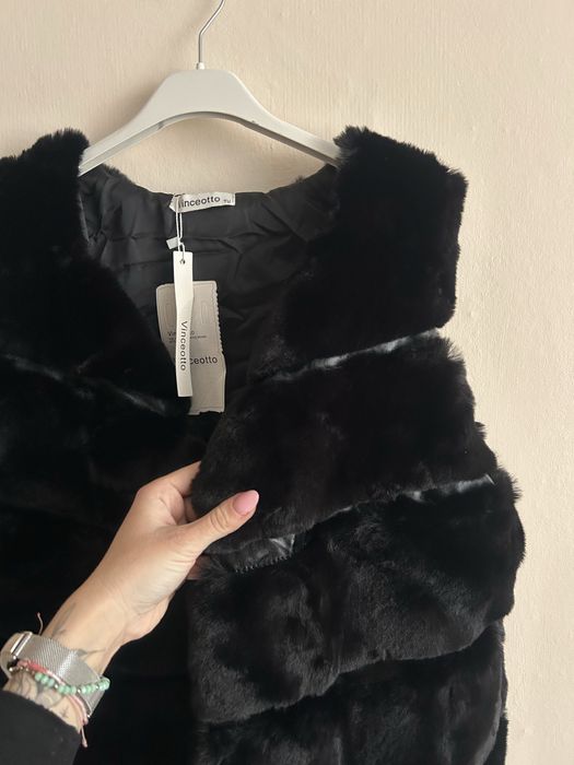 Kamizelka futrzana L bezrękawnik