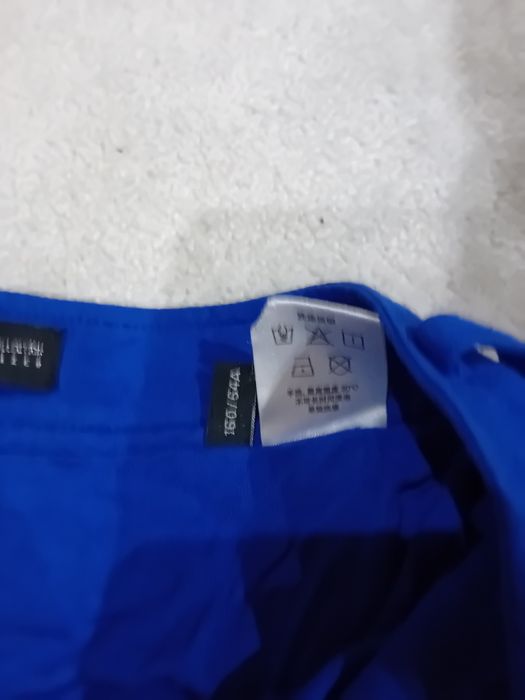 Spodnie alladynki S niebieskie z kieszeniami