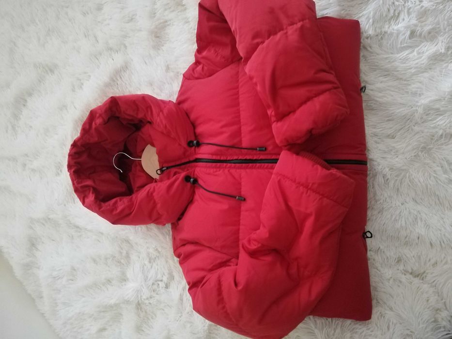 kurtka puchowa ZARA M 38 czerwona