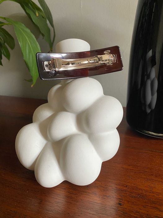 Gancho castanho clássico mola para cabelo, novo + oferta