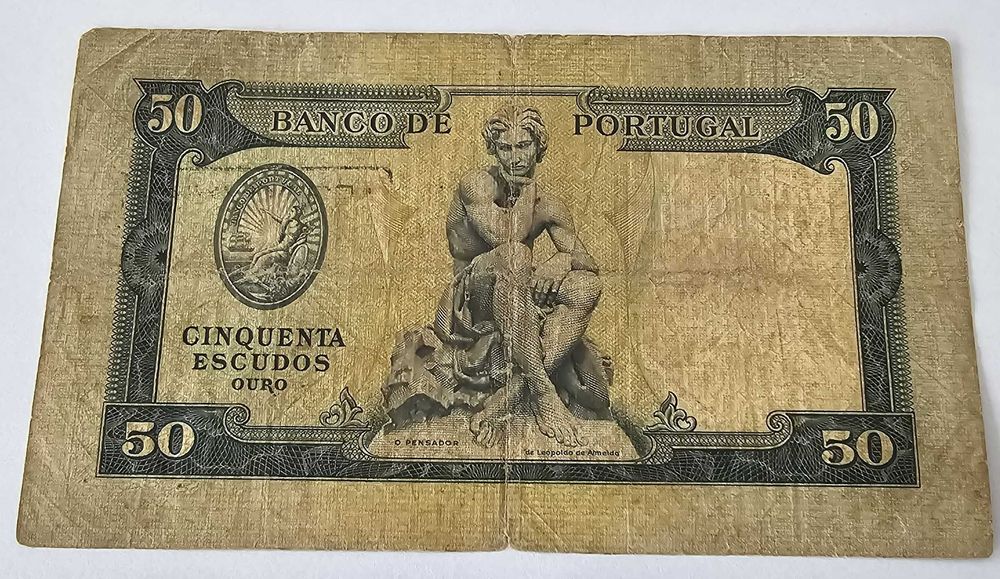 Nota 50 escudos antiga 1953