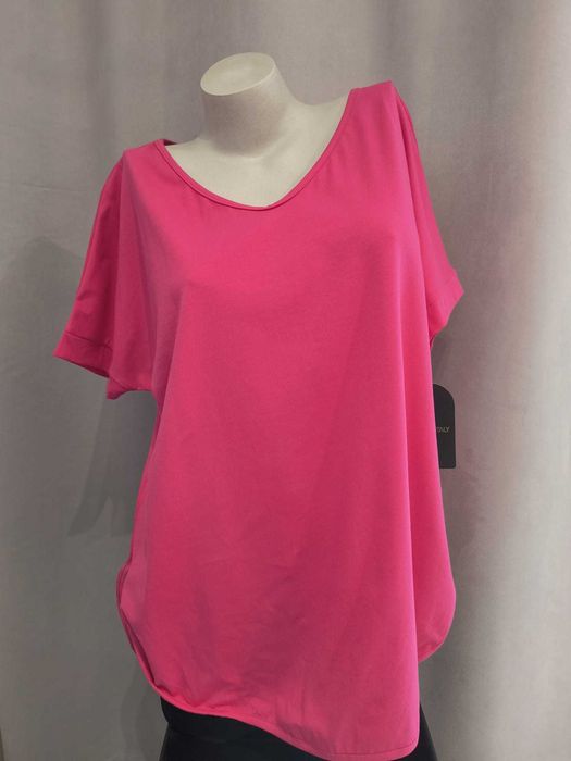 -> Bluzka damska w kolorze fuksji - Oversize - Made in Italy