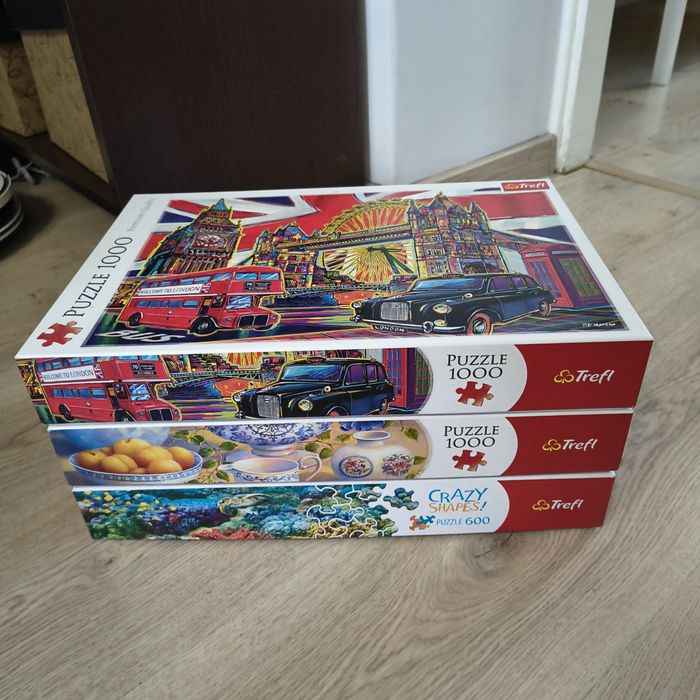 Zestaw Puzzle Trefl  2x 1000 el + 1x 600 el Shapes