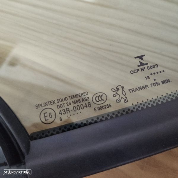 Vidro de porta dianteira Peugeot 307 de 2001 até 2008 novo original