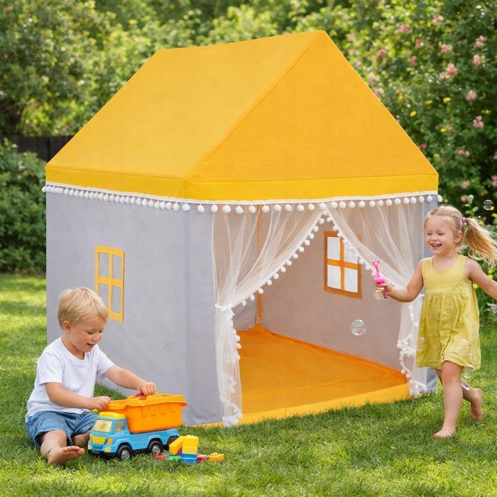 Namiot Domek Dla Dzieci COSTWAY Tipi Do Ogrodu Domu Mata Bawełna