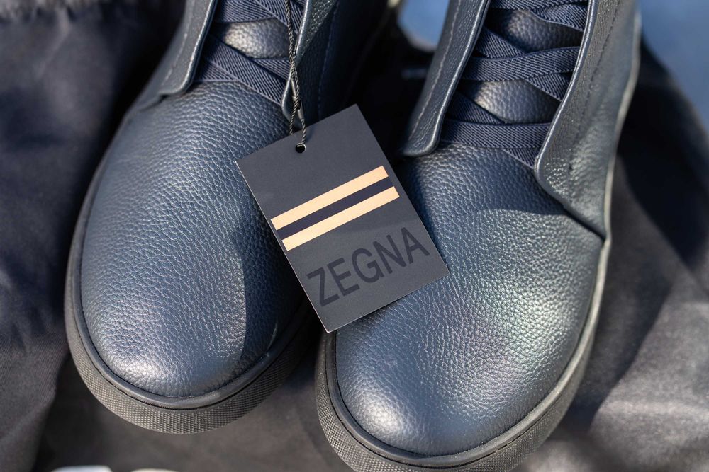 Zegna Triple Stitch buty Mid-Top Sneaker męskie 43