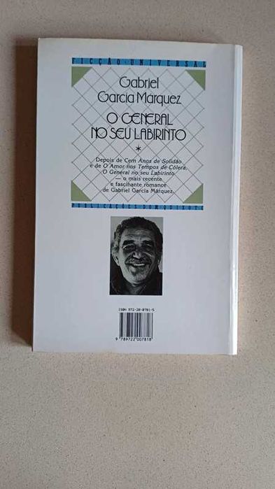 Livro "O General no seu Labirinto" de Gabriel G. Márquez