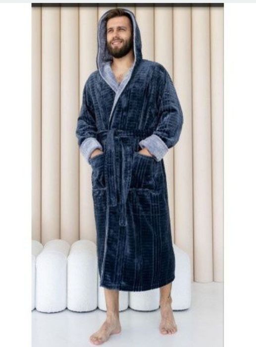 Ciepły szlafrok męski