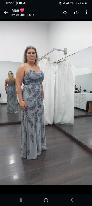 Vestido de cerimónia marca "nova noiva"