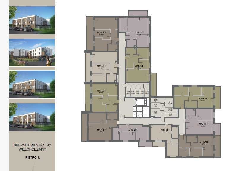 Nowe mieszkania | Wyszyńskiego | 50,40 m2 | balkon 15,5m2 | Nowa inwestycja | Zarezerwuj