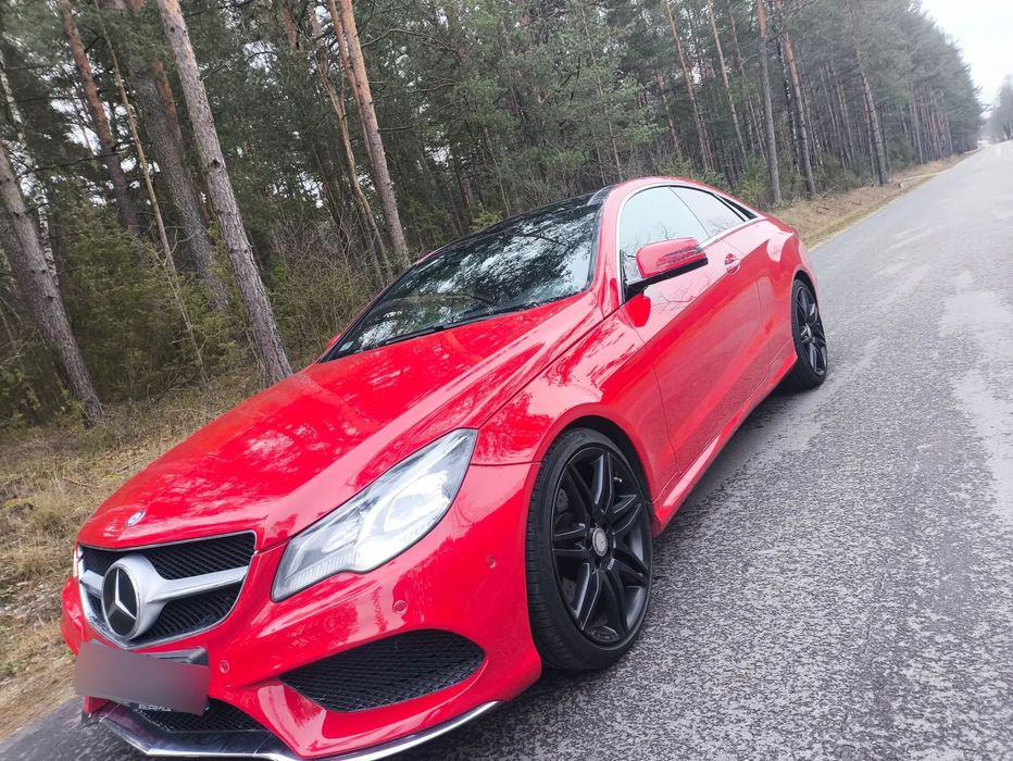 Mercedes-Benz Klasa E Mercedes E350 Coupe 3.0 V6 Feceliftg Panorama Brązowa Radary AMG