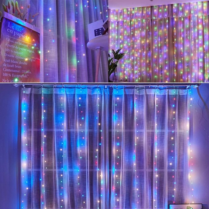 Kurtyna, sople led 3x3m 300led na firankę Nowe.