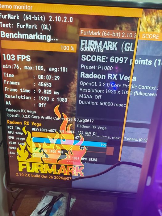 Продаю Asus  RX Vega 64 AREZ 8gb аналог rtx2060super/gtx1080/rx5700