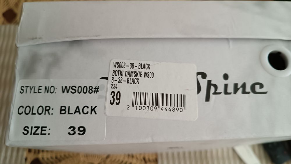 Botki czarne damskie