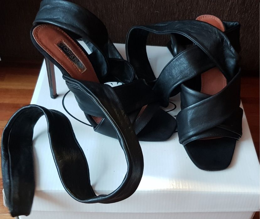 Szpilki Topshop 37, skóra naturalna