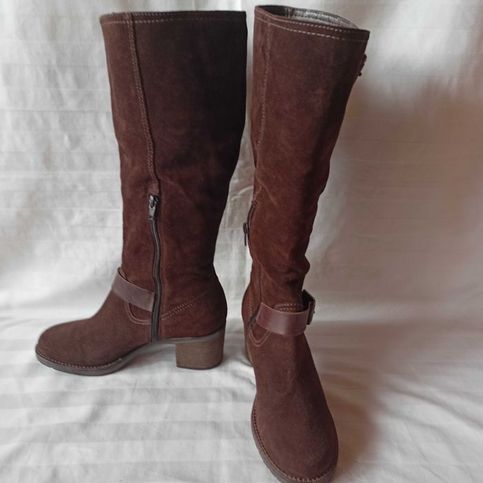Dune London  kozaki roz. 39 - dł. wkł. 25 cm- skóra- stan bdb