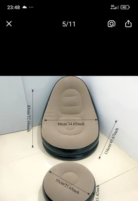 Conjunto Sofá insuflável