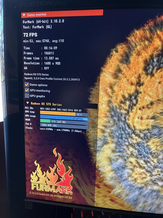 Продам RX 570 4gb gaming x