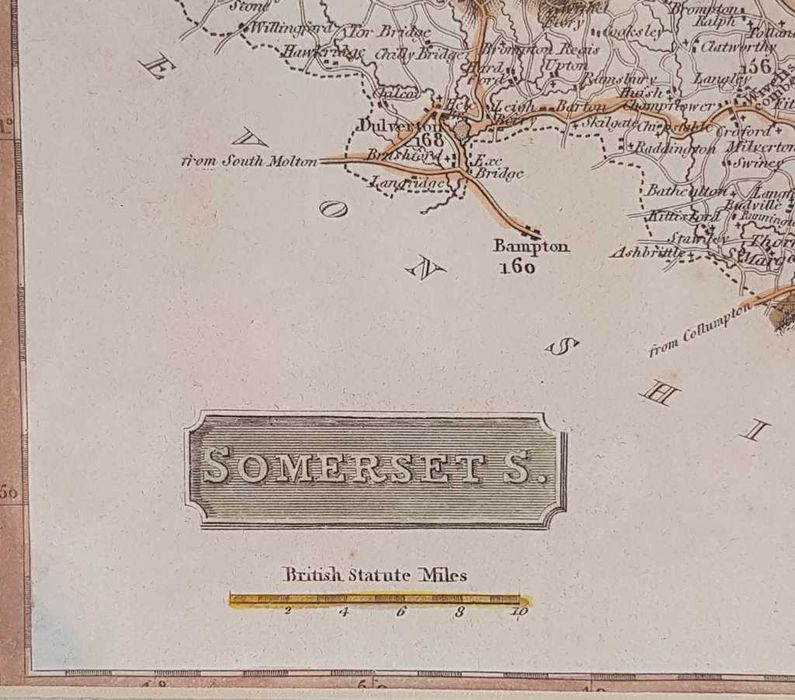 Mapa z XVIII wieku - miedzioryt - rzadkość - piękny stan