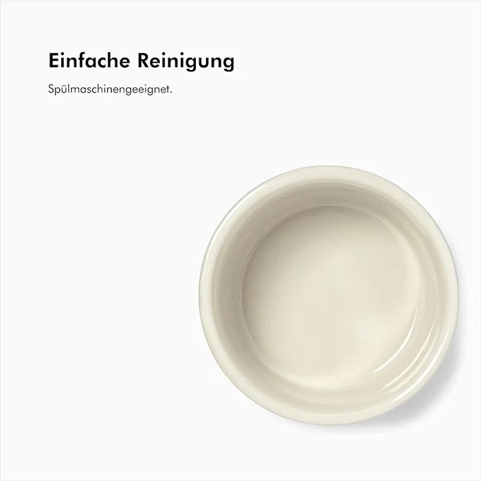 Kivy Zestaw 6 ceramicznych miseczek do Brulee