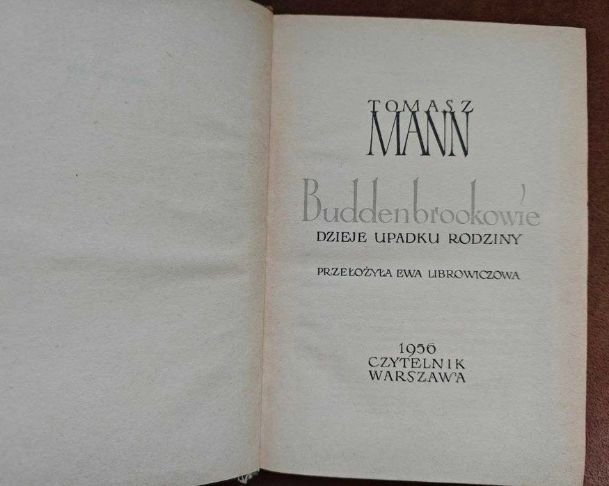 Buddenbrookowie - Tomasz Mann - nowa obwoluta