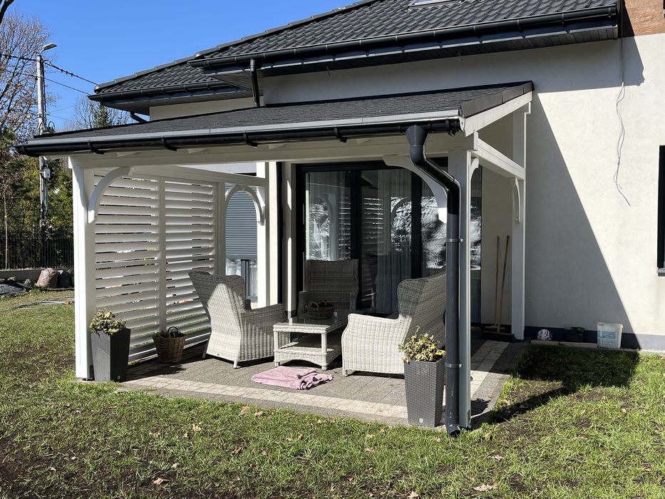 Pergola, zadaszenie tarasu, poliwęglan, wiaty,KVH