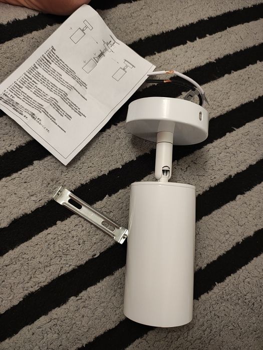 Nowa lampa sufitowa natynkowa GU10 biała regulowany spot