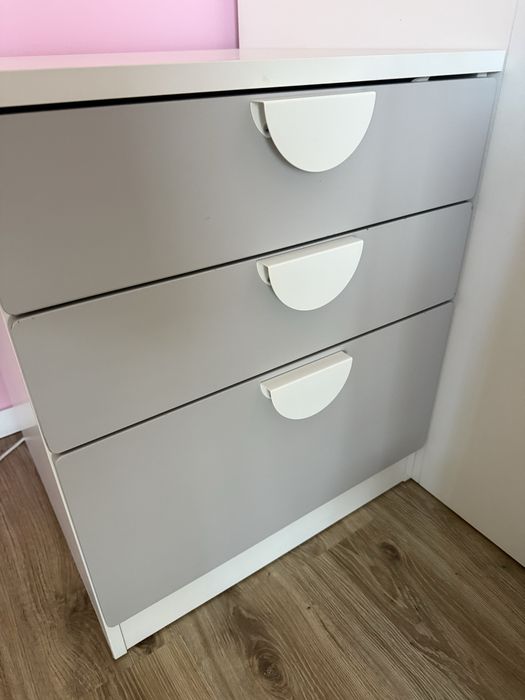 Ikea łóżko na antresoli z biurkiem