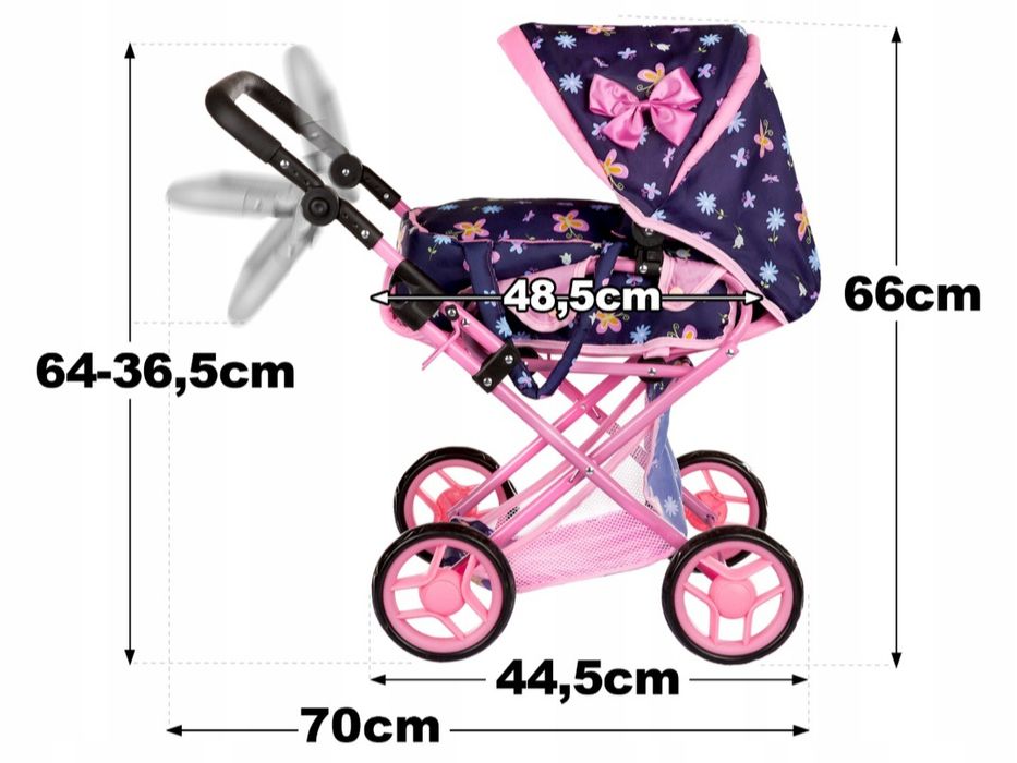 Wózek dla lalek 3 w 1