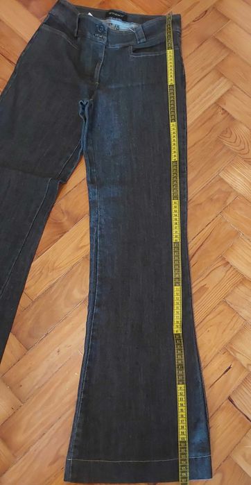 Calças Ganga Cinzentas Femeninas Stretch.