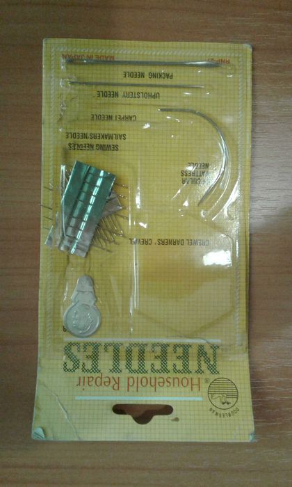 Набір голок для ручного шиття, голок двадцять одна шт.