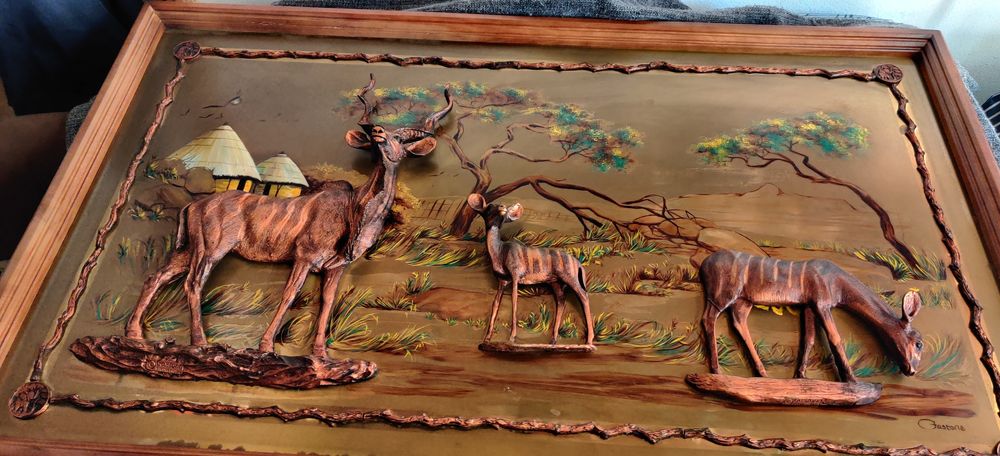 Quadros 3D em cobre de  Gastone Copper Creations