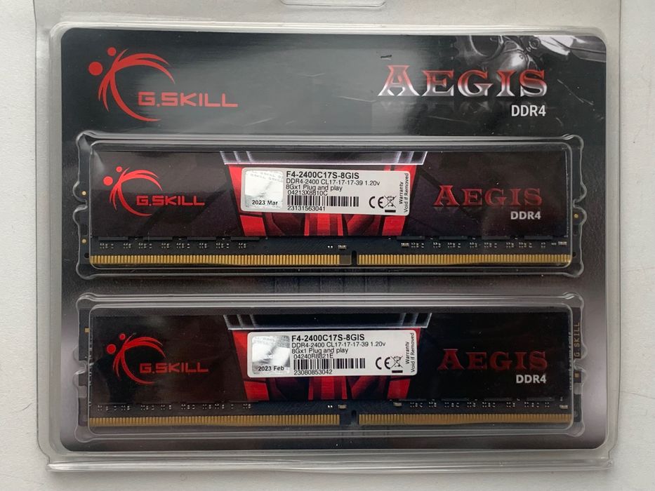 Оперативна памʼять Aegis f4 2400c17s 16gb (комплект 2x8)