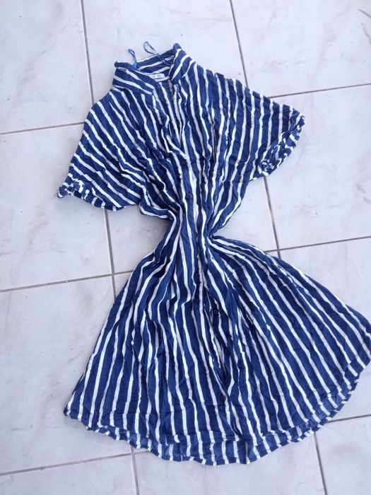 Vestido camisa riscas