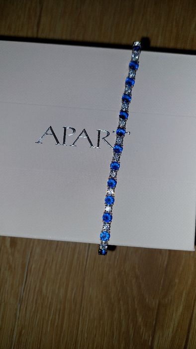 Srebrna bransoletka z cyrkoniami