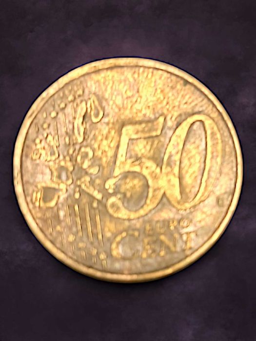 Moeda de 50 Cêntimos com defeito